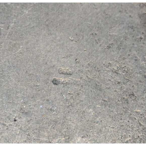 Vintage 70s Metzke Pewter Metal Medallion Floral Owl Bird Decor Signed 4'' - Picture 3 of 5